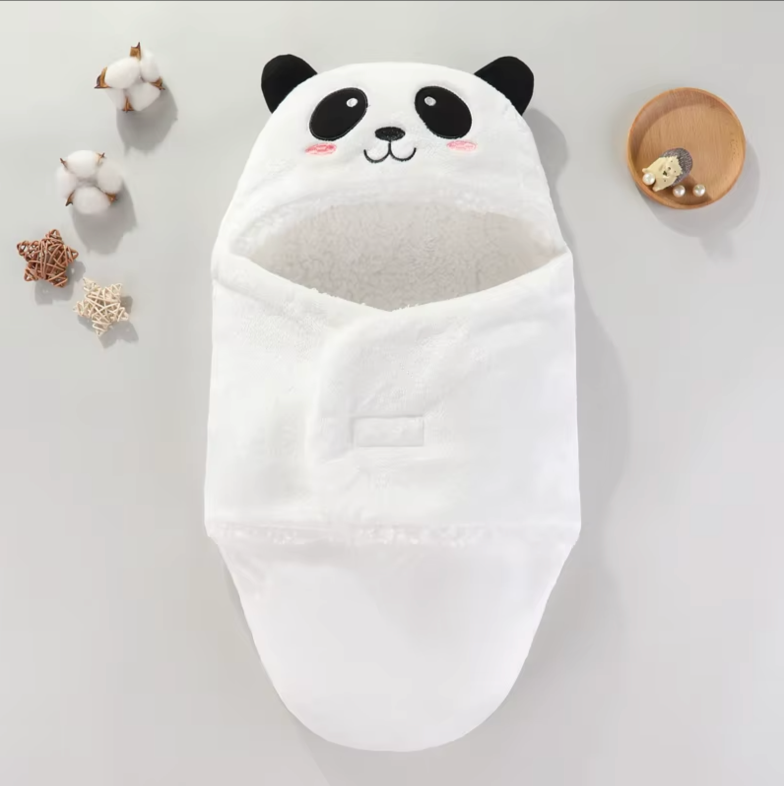 Sac de Couchage Bébé Cocon Coton Hiver – Nid d'Ange Ultra Doux 0-9 Mois