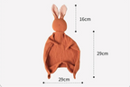 Doudou Lapin Apaisant 100% Coton Mousseline pour Sommeil Serein de Bébé