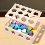 Kit d'Éveil Montessori 5 en 1 : Le Jouet en Bois Qui Développe les Compétences de Bébé (0-6 Ans)