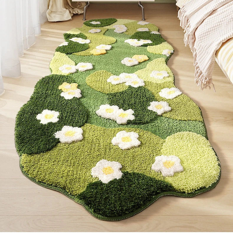 Tapis Mousse Forêt Premium - Tapis Moelleux Décor Chambre 3D