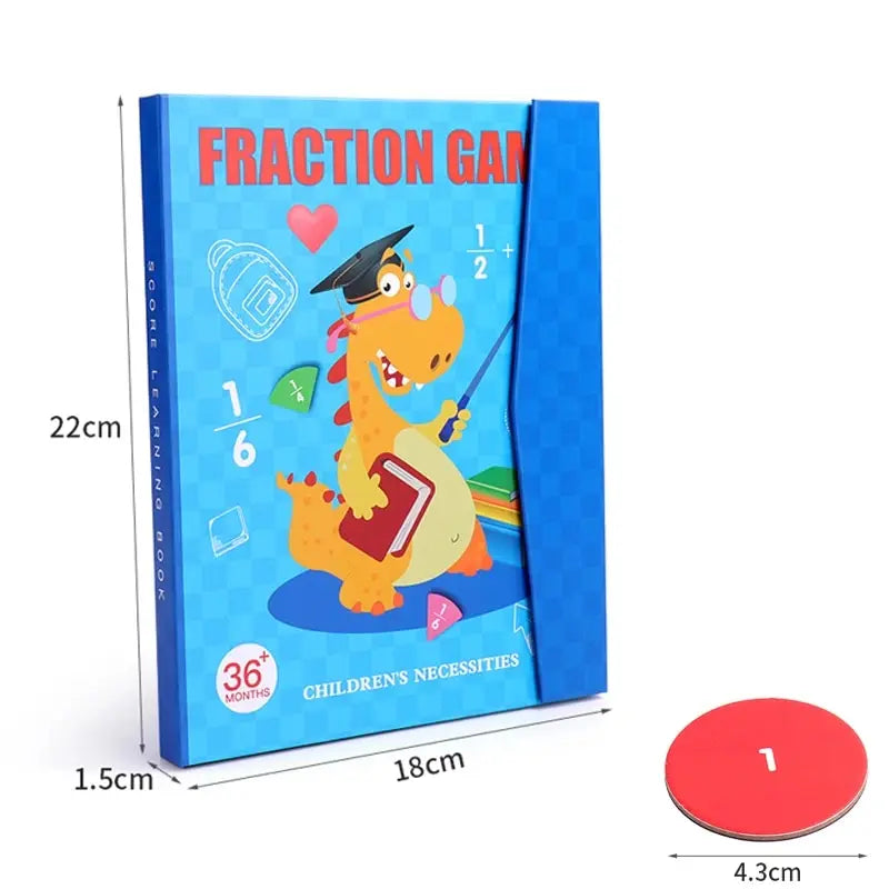 Jeu de Fractions Magnétiques Montessori en Bois - Apprendre les Maths en S'amusant