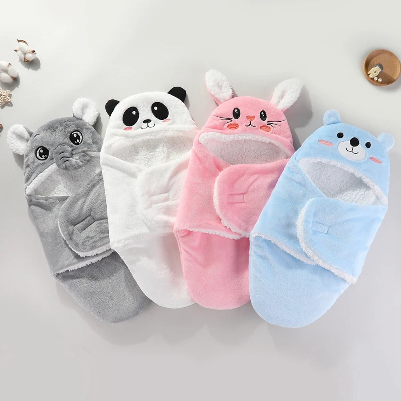 Sac de Couchage Bébé Cocon Coton Hiver – Nid d'Ange Ultra Doux 0-9 Mois
