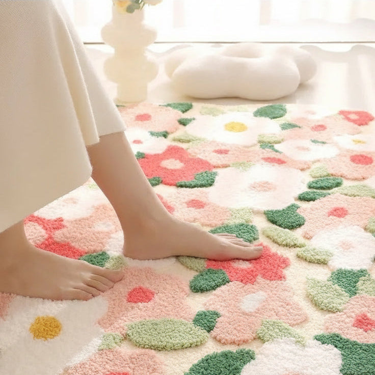 Tapis Mousse Forêt Premium - Tapis Moelleux Décor Chambre 3D