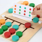 Jeu de Puzzle Coulissant en Bois Montessori pour Apprentissage des Couleurs