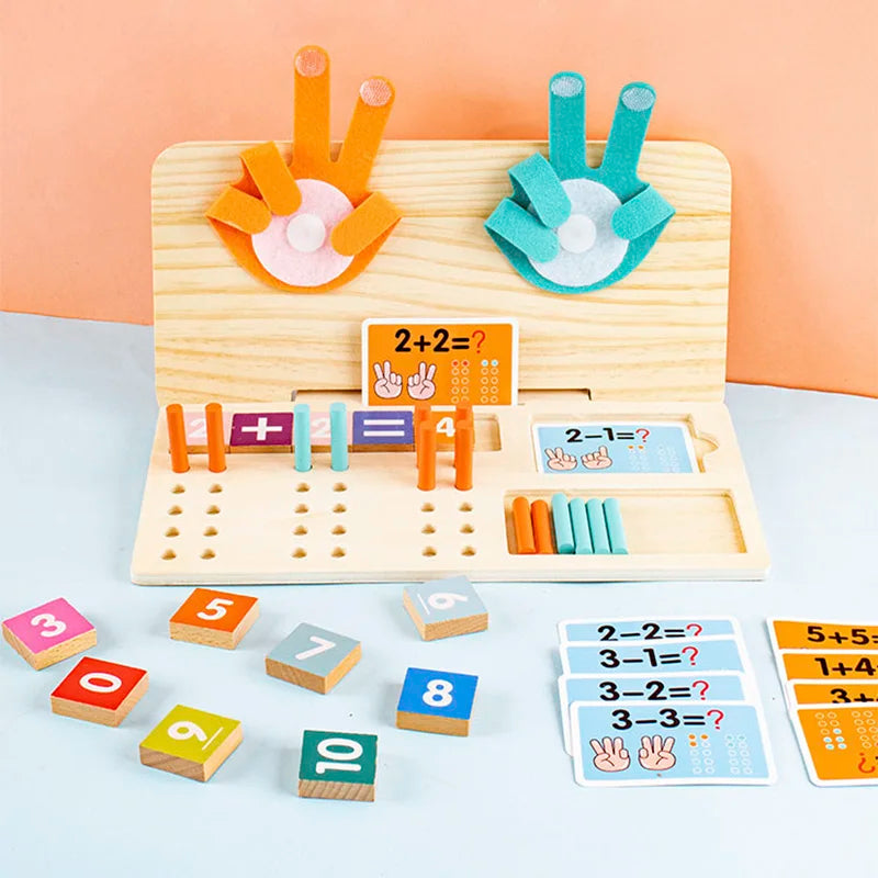Jeu de Maths Montessori en Bois Éducatif 13-en-1 - Apprentissage Ludique des Chiffres et du Calcul