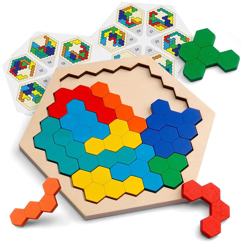 Puzzle Géométrique 3D Montessori : Développez la Motricité et l'Imagination dès 3 ans