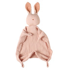 Doudou Lapin Apaisant 100% Coton Mousseline pour Sommeil Serein de Bébé