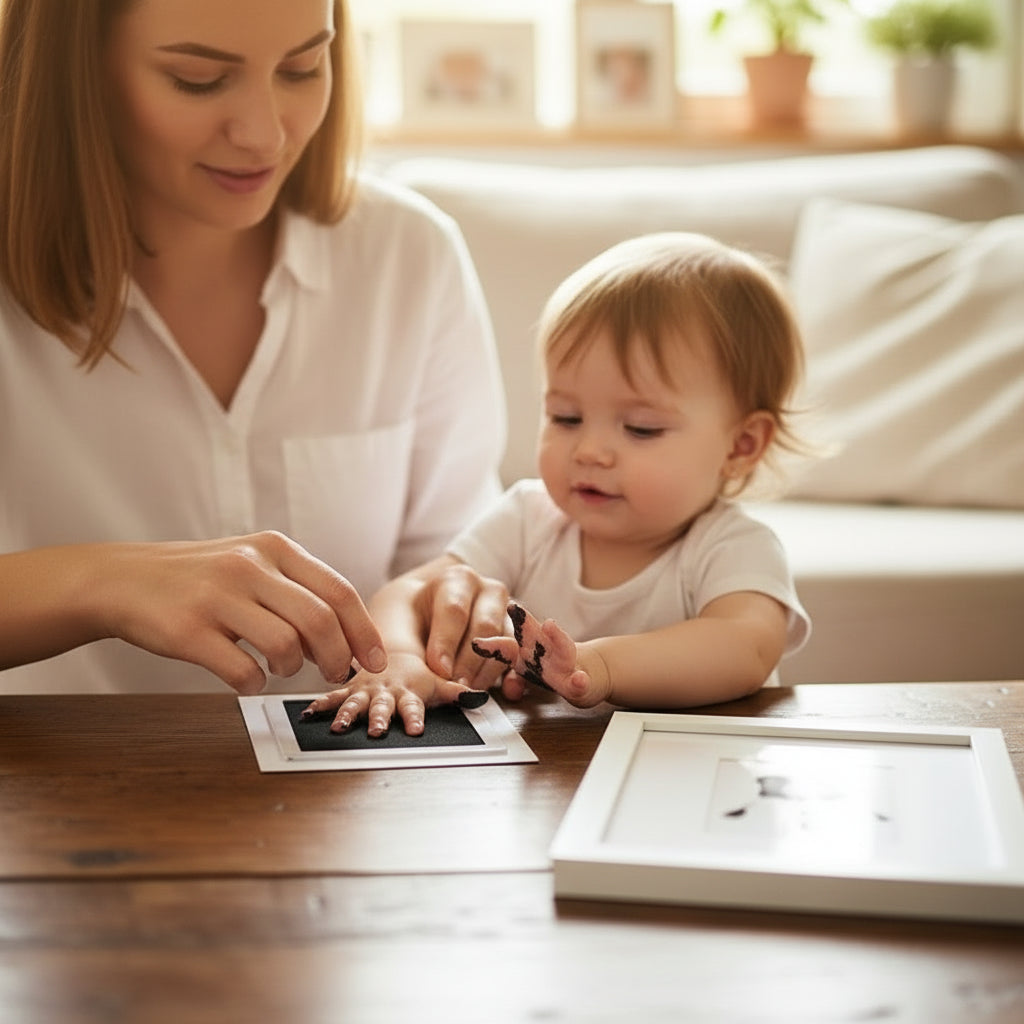 Kit d'Empreintes Main & Pied Bébé | Souvenir Naissance Unique