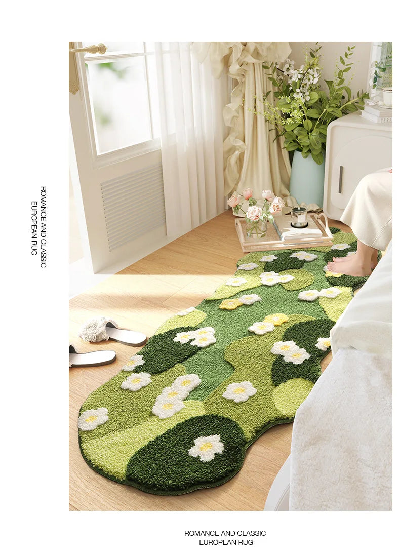Tapis Mousse Forêt Premium - Tapis Moelleux Décor Chambre 3D