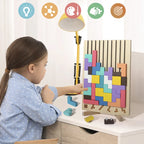 Puzzle 3D Montessori en Bois - Blocs Russes Éducatifs et Intelligents