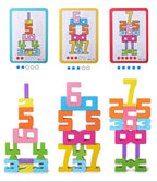 Blocs de Construction Montessori en Bois Naturel - Jeu Éducatif et Empilable pour l'Éveil des Enfants