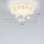 Lampe de Plafond LED Nuage Circulaire – Décoration Tendance & Coconning