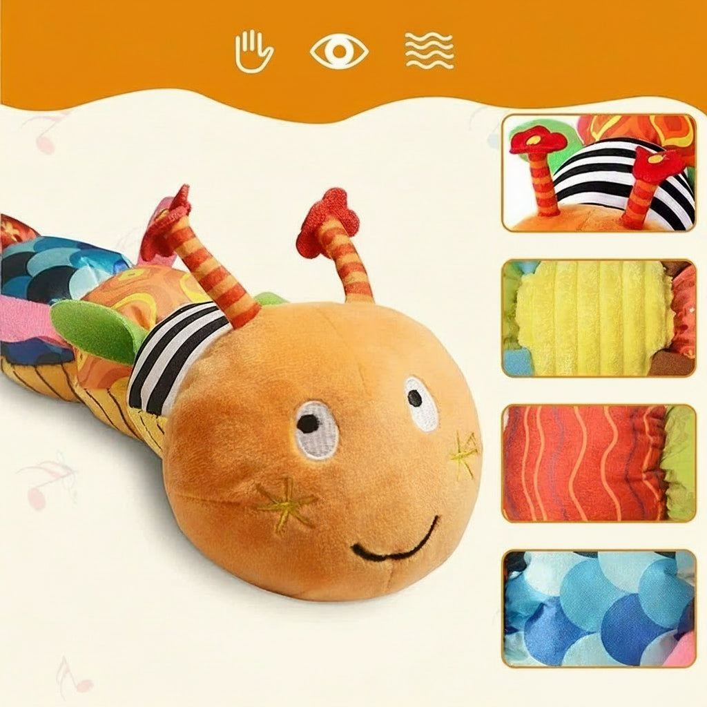 Animal Musicale Sensorielle en Peluche pour Bébé : Éveil et Croissance