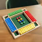 Le Jeu de Dés en Bois Shut The Box pour 4 Joueurs | Soirées Famille Inoubliables