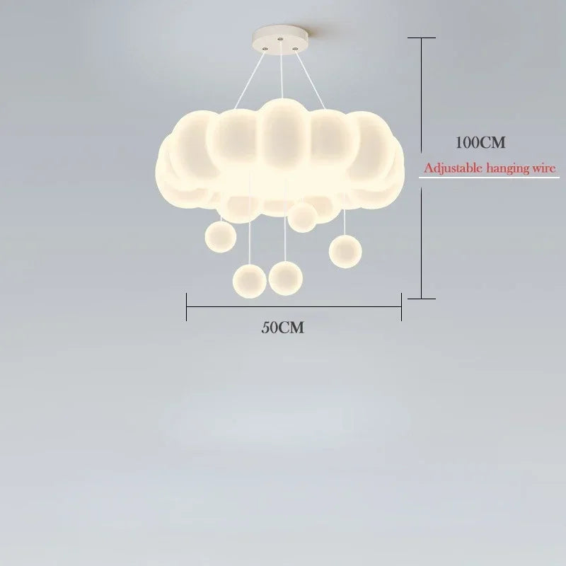 Lampe de Plafond LED Nuage Circulaire – Décoration Tendance & Coconning