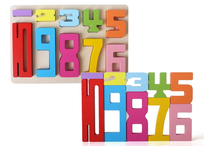 Blocs de Construction Montessori en Bois Naturel - Jeu Éducatif et Empilable pour l'Éveil des Enfants