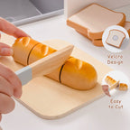 Robotime Robud - Cuisine en Bois Classique : Jeu d'Imitation Éducatif avec Fruits & Légumes à Couper