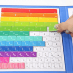 Jeu de Fractions Magnétiques Montessori en Bois - Apprendre les Maths en S'amusant