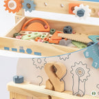 Robotime Robud - Établi en Bois Multifonctionnel - L'Atelier de Bricolage Idéal pour Enfant (3+ Ans)